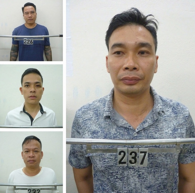 Các bị can cầm đầu đường dây. Ảnh: Công an cung cấp