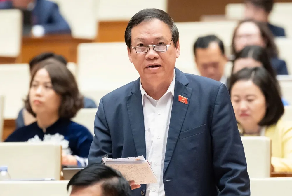 Đại biểu Quốc hội Vũ Trọng Kim. Ảnh: HỒNG PHONG thầy giáo 2.jpg