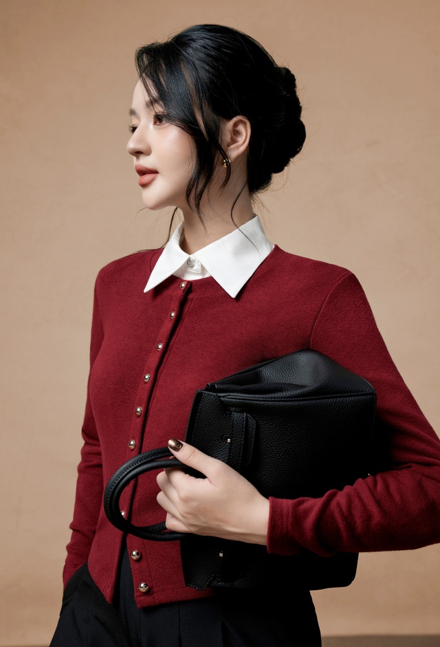 Phối đồ xếp lớp mùa đông chuẩn xu hướng, sang trọng với sơ mi trắng - Ảnh 6.