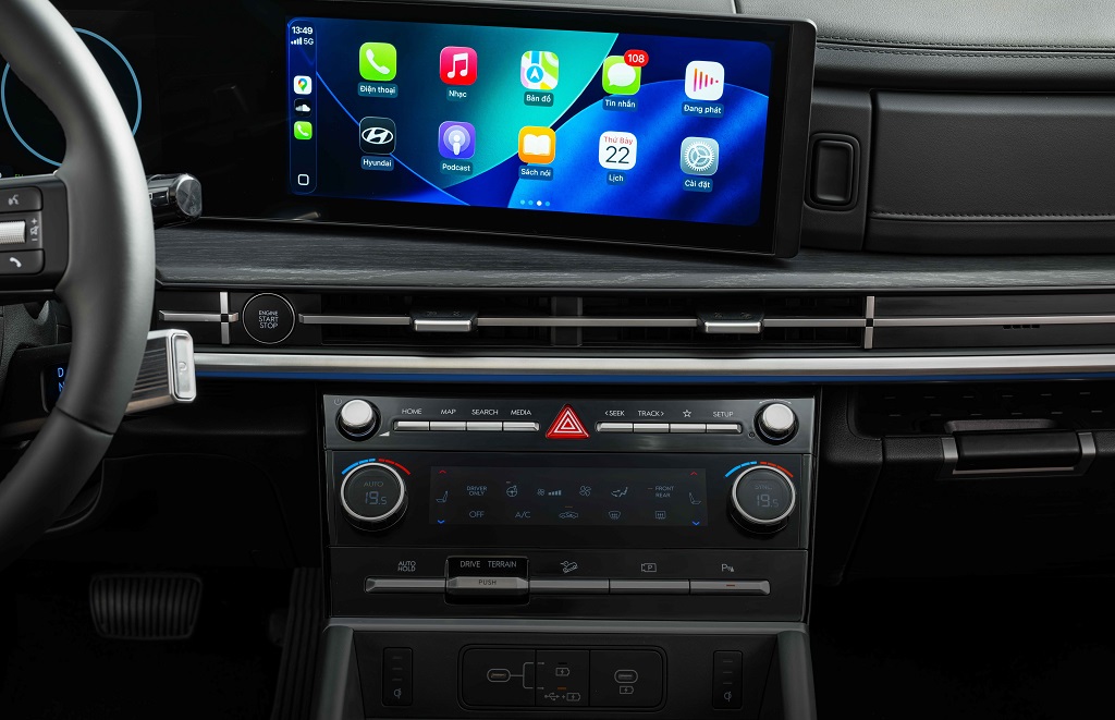 Hyundai Santa Fe tại Việt Nam có thêm bản hybrid, giá 1,369 tỉ đồng- Ảnh 9. Hyundai Santa Fe tại Việt Nam có thêm bản hybrid, giá 1,369 tỉ đồng- Ảnh 9.