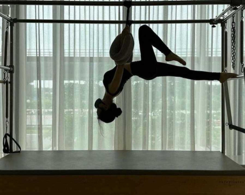 Nữ ca sĩ cũng chăm chỉ độ dáng với nhiều bộ môn thể thao khác nhau.