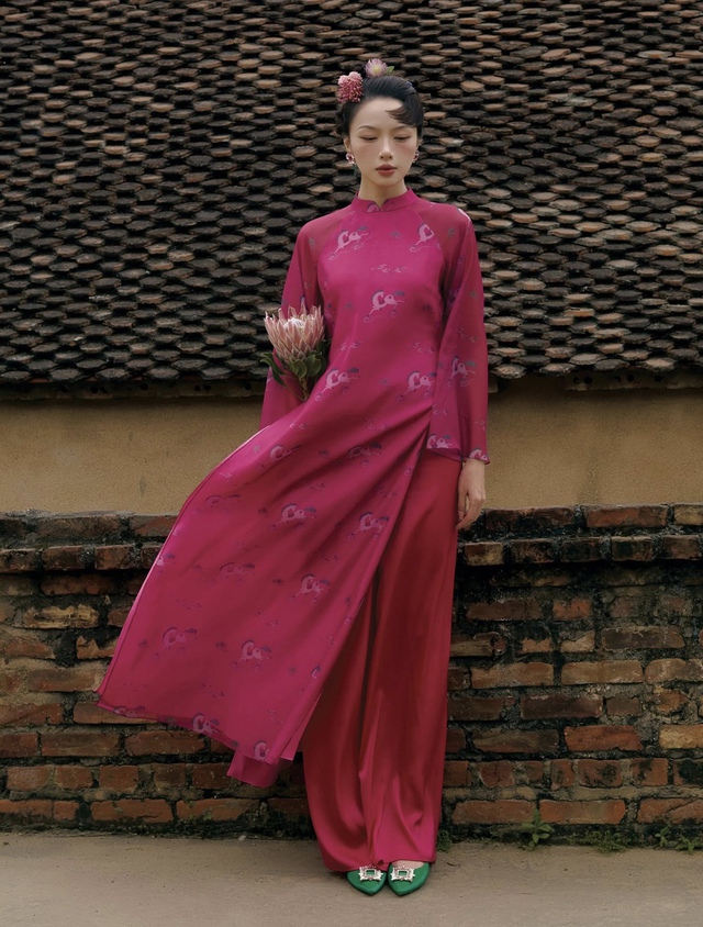 Áo dài mùa mới nhiều lớp, vải mỏng nhẹ, màu sắc 'vạn người mê'- Ảnh 4.