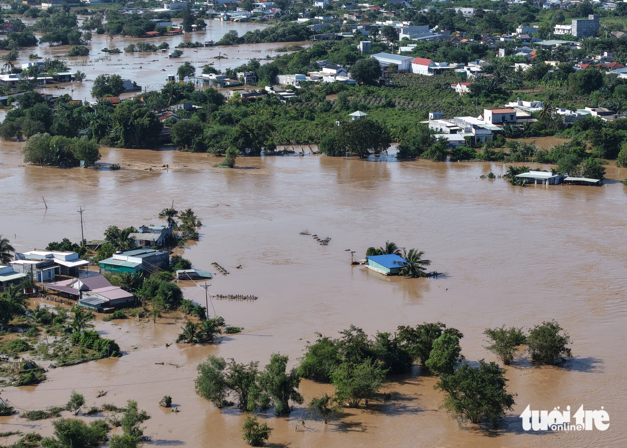 Nước lũ vẫn ngập sâu nhiều vùng Bình Thuận cũ- Ảnh 6. Nước lũ vẫn ngập sâu nhiều vùng Bình Thuận cũ - Ảnh 6.