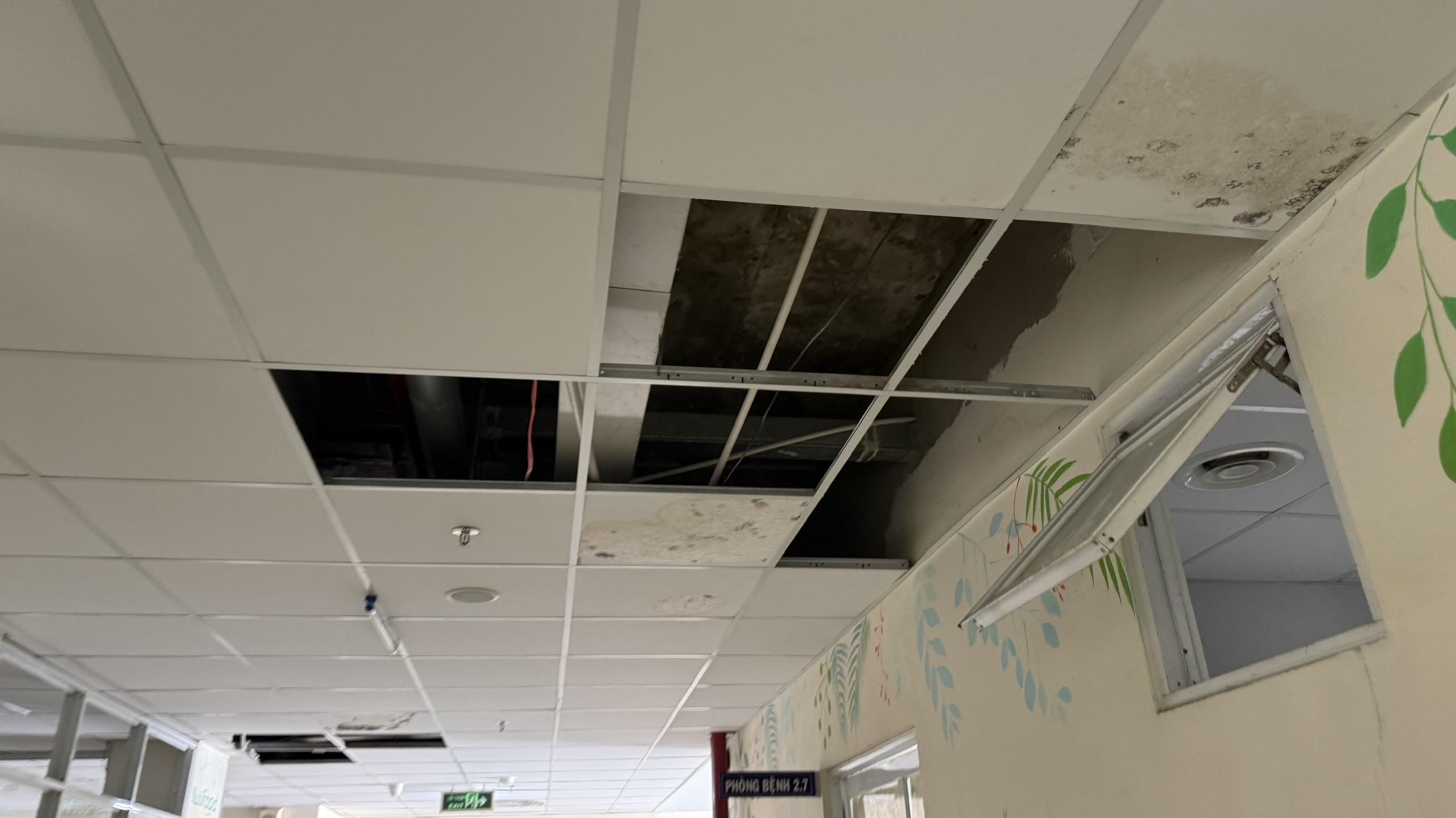 Xây dựng 150 tỉ đồng, khoa phụ sản chưa sử dụng đã hư hỏng 2 TP.HCM: Khoa phụ sản Bệnh viện đa khoa Bình Dương hư hỏng, dột nát nghiêm trọng - Ảnh 2.