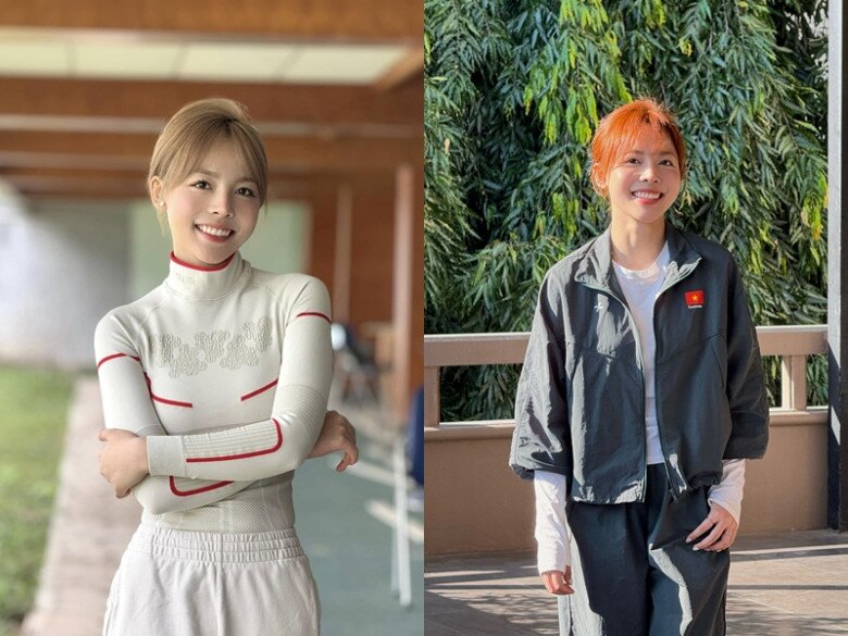 "Hoa khôi bắn súng" 2k4 mang hàm Thượng úy, gây bất ngờ với diện mạo đời thường đẹp như hoa hậu, chân dài chuẩn mẫu 8 Cô bạn cũng thích làm mới bản thân với những kiểu tóc màu nổi trông trẻ trung.