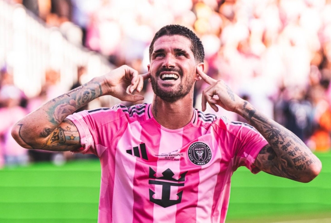 De Paul tỏa sáng đúng lúc trong trận Inter Miami 3-1 Vancouver ở chung kết MLS Cup tối 6/12. Ảnh: Inter Miami