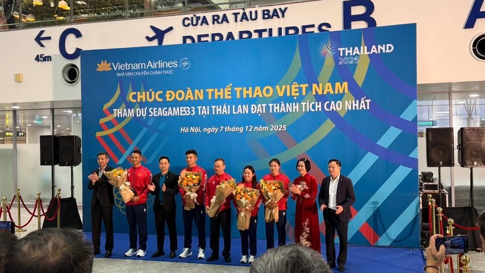 Đoàn thể thao Việt Nam tràn đầy năng lượng lên đường dự SEA Games 33: Quyết mang chiến thắng trở về- Ảnh 3.