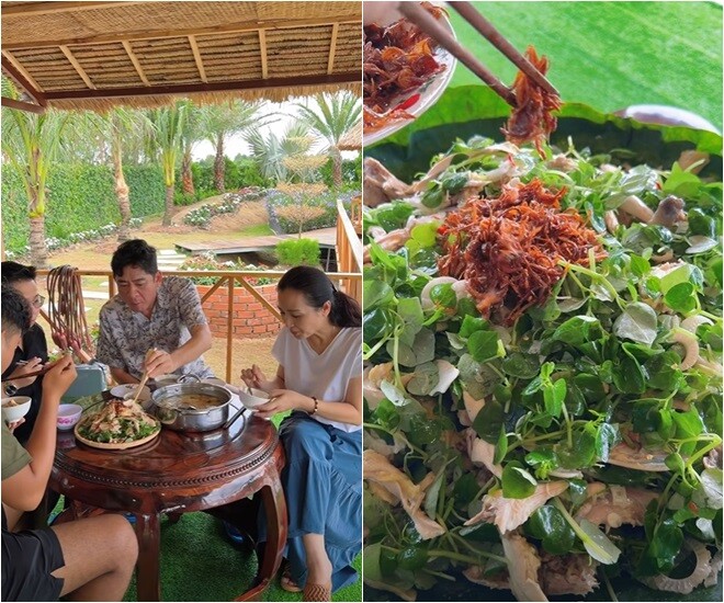 Trở lại mạng xã hội sau đột quỵ, tài tử Huỳnh Anh Tuấn nấu ăn như thế nào? 10 Mọi người quây quần bên nồi cháo nóng và đĩa gỏi gà trộn rau thanh mát. Các món ăn vừa dân dã vừa hấp dẫn làm ai nấy đều khoái chí thưởng thức.