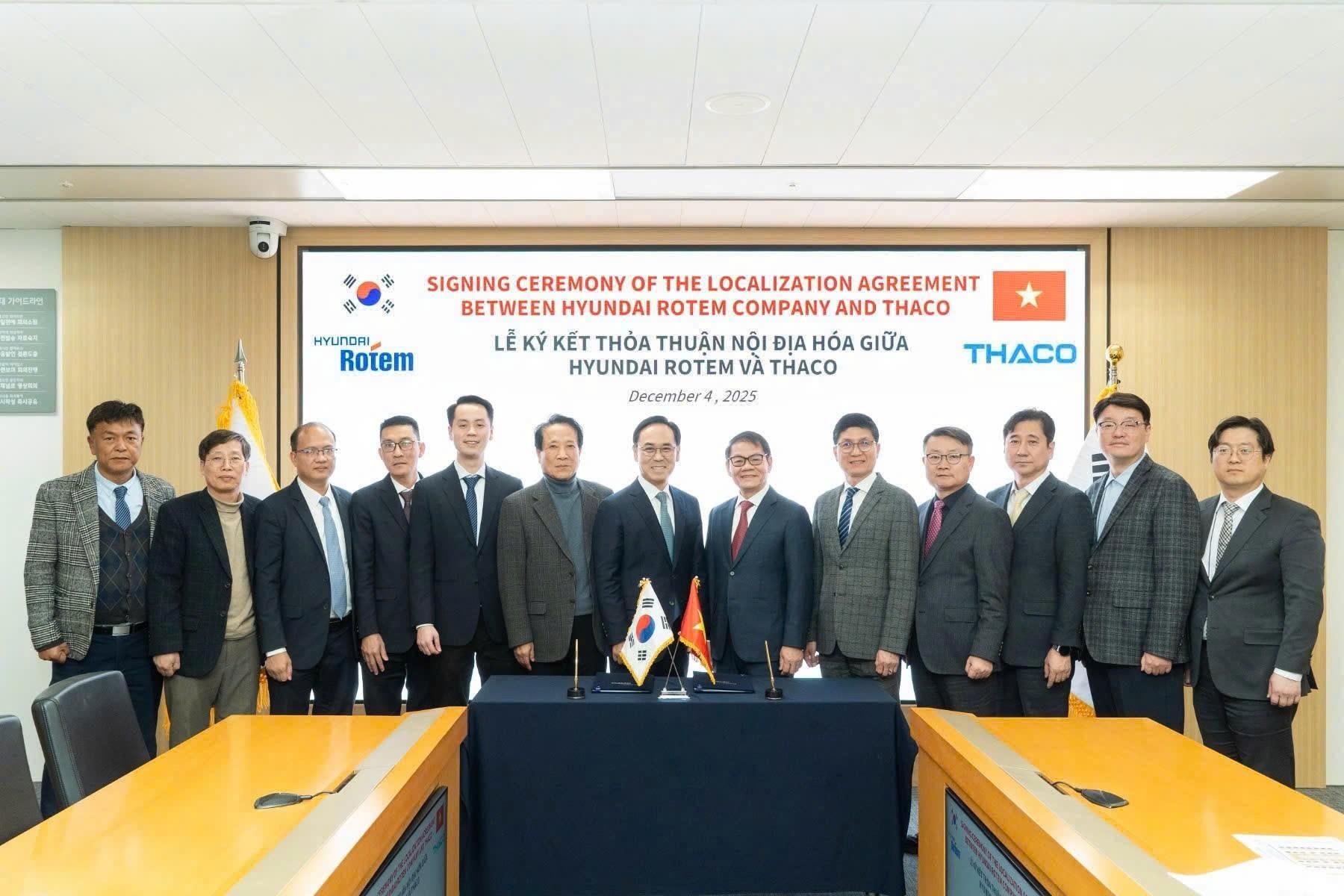 THACO ký Thỏa thuận với Hyundai Rotem, phát triển công nghiệp đường sắt 2 Thaco - Ảnh 2.