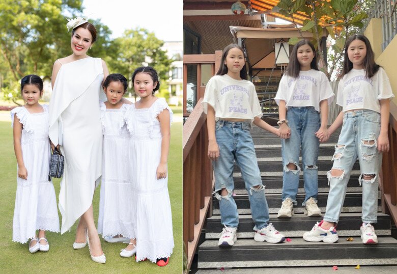 Phương Lê khoe 2 con "chung nửa huyết thống", ái nữ NSƯT Vũ Luân ngủ ngoan khi được chị gái bế bồng 3 3 con gái lớn của Phương Lê háo hức khi biết mẹ sinh thêm em.