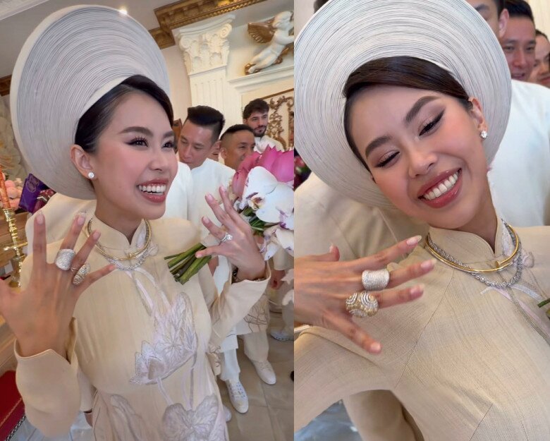 Con gái vua hàng hiệu khoe trang sức kim cương lấp lánh.