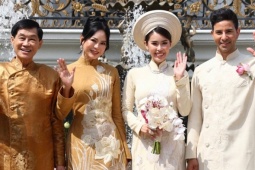 Doanh nhân Johnathan Hạnh Nguyễn và vợ mừng con gái về nhà chồng