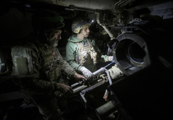 Binh sĩ Ukraine ở Pokrovsk hồi tháng 11. Ảnh: Reuters