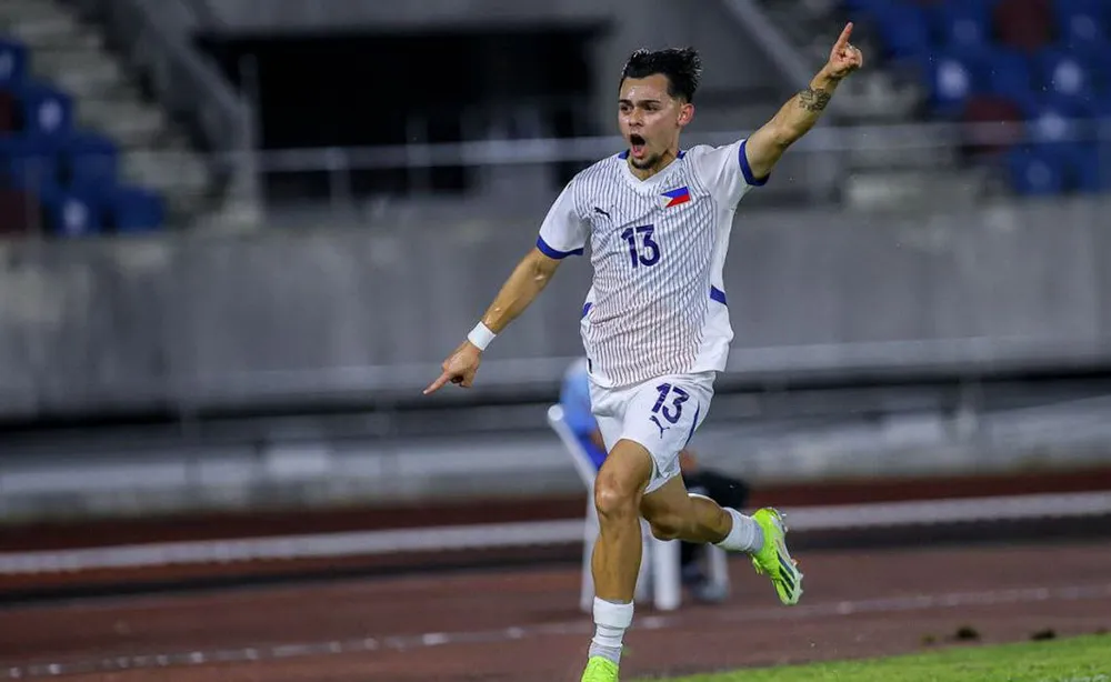 U-22 Philippines đang có lợi thế tâm lý lớn sau trận ra quân thắng Myanmar. Ảnh: CTT. lich-thi-dau-sea-games-33-ngay-8-12-duong-kim-vo-dich-u-22-indonesia-bi-de-doa (1).jpg