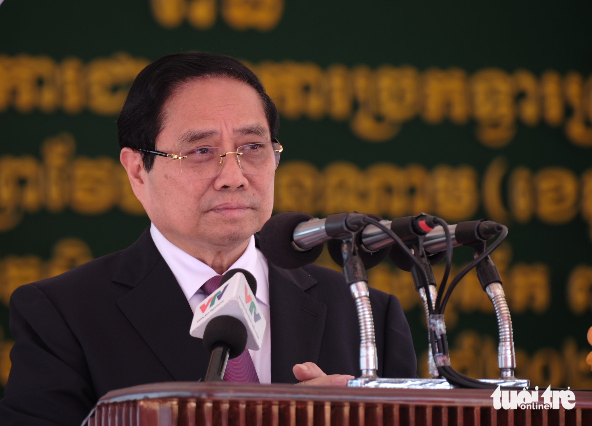 Thủ tướng Việt Nam và Thủ tướng Campuchia dự khai trương cặp cửa khẩu quốc tế Tân Nam - Meun Chey 4 Thủ tướng Việt Nam và Thủ tướng Campuchia dự khai trương cặp cửa khẩu quốc tế Tân Nam - Meun Chey - Ảnh 4.