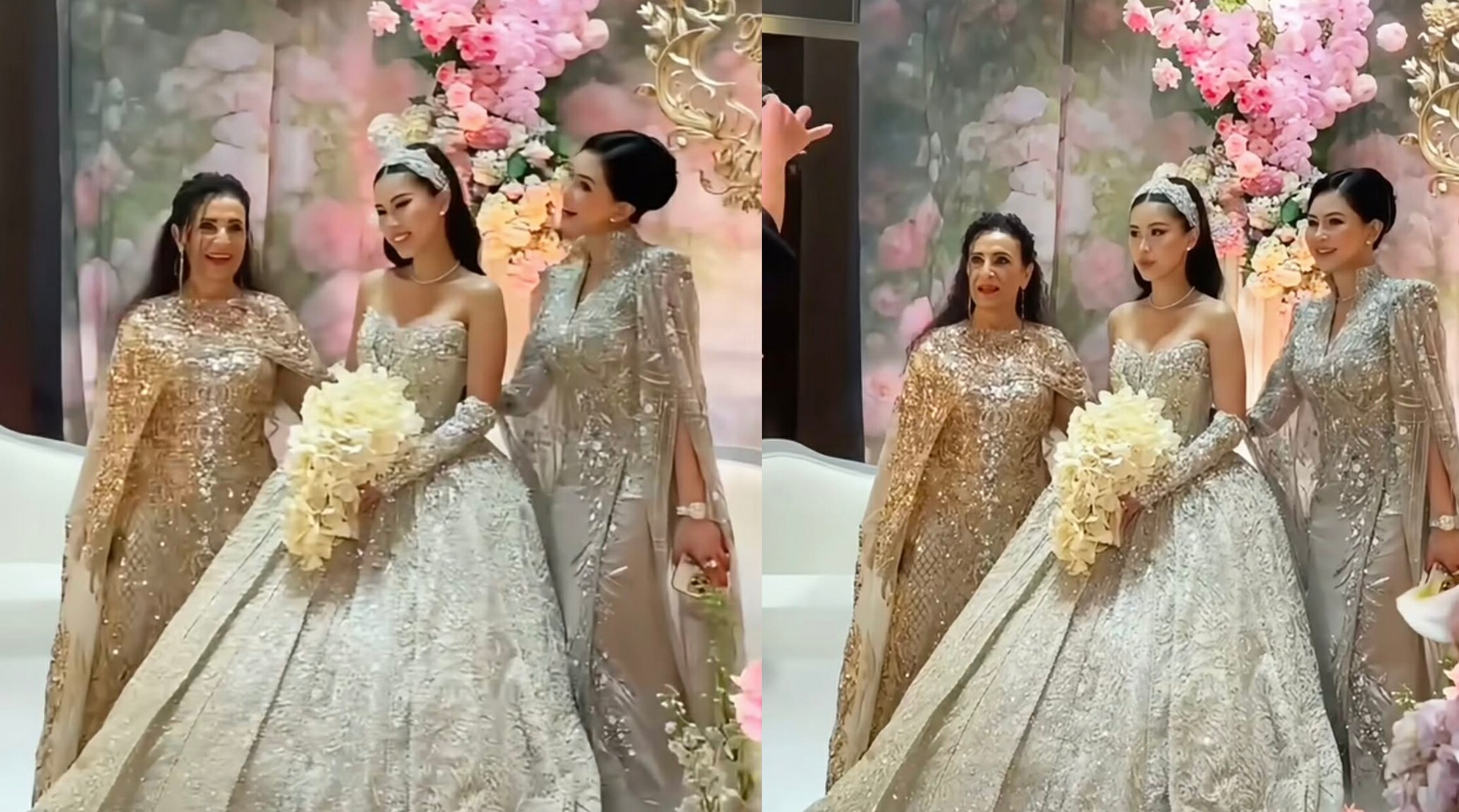 Mẹ chồng ngoại quốc Tiên Nguyễn (bìa trái) lần đầu lộ diện.