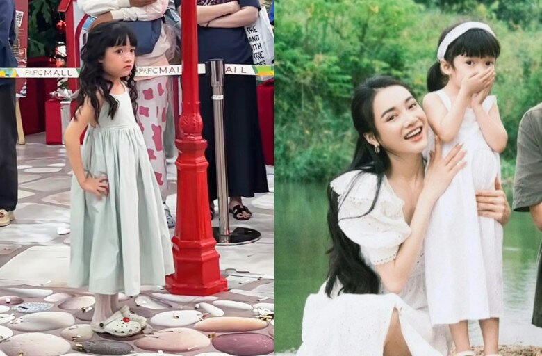 Con gái Trường Giang một thời được "giấu kỹ" nay đi diễn ở nơi đông người, lớn lên là "bản sao" của mẹ 2 Bé Destiny được khen xinh xắn, gương mặt ngày càng giống mẹ.