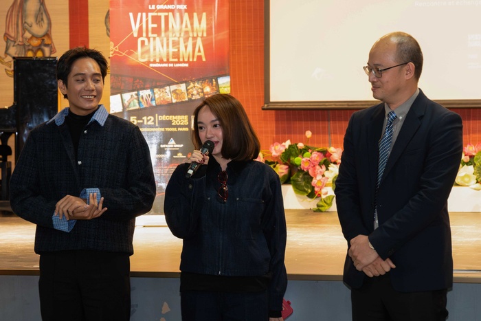 Giao lưu đoàn làm phim Việt Nam tại Pháp thu hút đông đảo khán giả, lan tỏa mạnh mẽ hành trình điện ảnh Việt tại châu Âu 4 Giao lưu đoàn làm phim Việt Nam tại Pháp thu hút đông đảo khán giả, lan tỏa mạnh mẽ hành trình điện ảnh Việt tại châu Âu