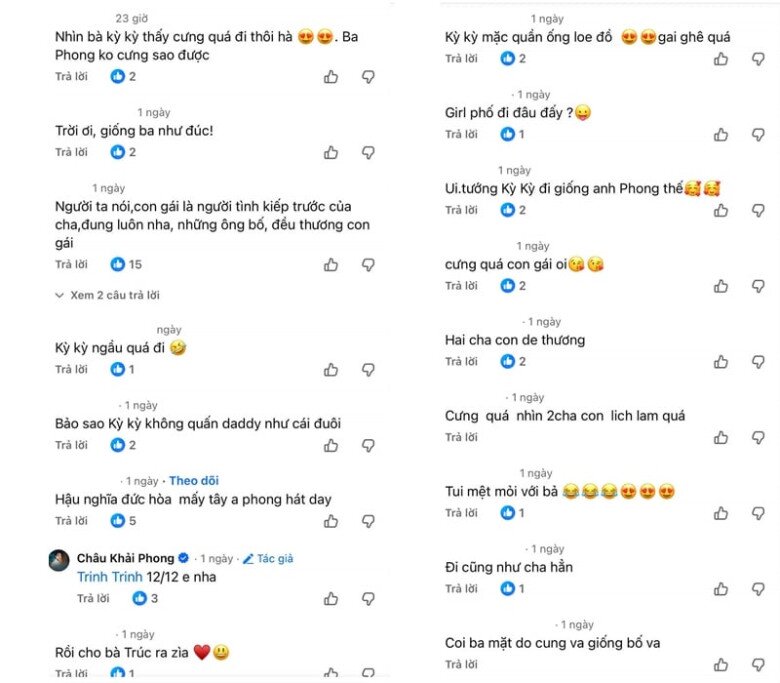 Sao Việt 24h: Châu Khải Phong dẫn "bạn gái nhỏ" đi chơi ngày mưa đầy lãng mạn khi không có Thanh Trúc bên cạnh 3 Mọi người đều nhận xét Kỳ Kỳ có nhiều nét giống bố.