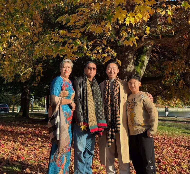 Ông xã Diễm Hương có quan hệ thân thiết với bố mẹ vợ.