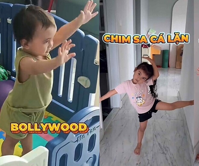 Moon và Milo sở hữu năng khiếu vũ đạo của mẹ.