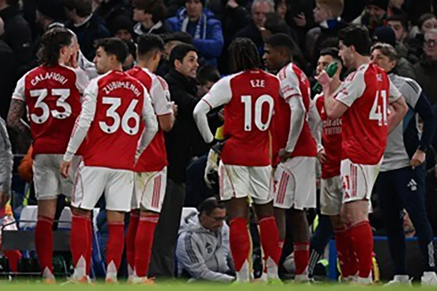 Arsenal vừa sẩy chân trước Aston Villa khiến cuộc đua vô địch Premier League trở nên hấp dẫn hơn bao giờ hết. ẢNH: EPA arsenal-cuoc-dua-vo-dich-premier-league.jpg