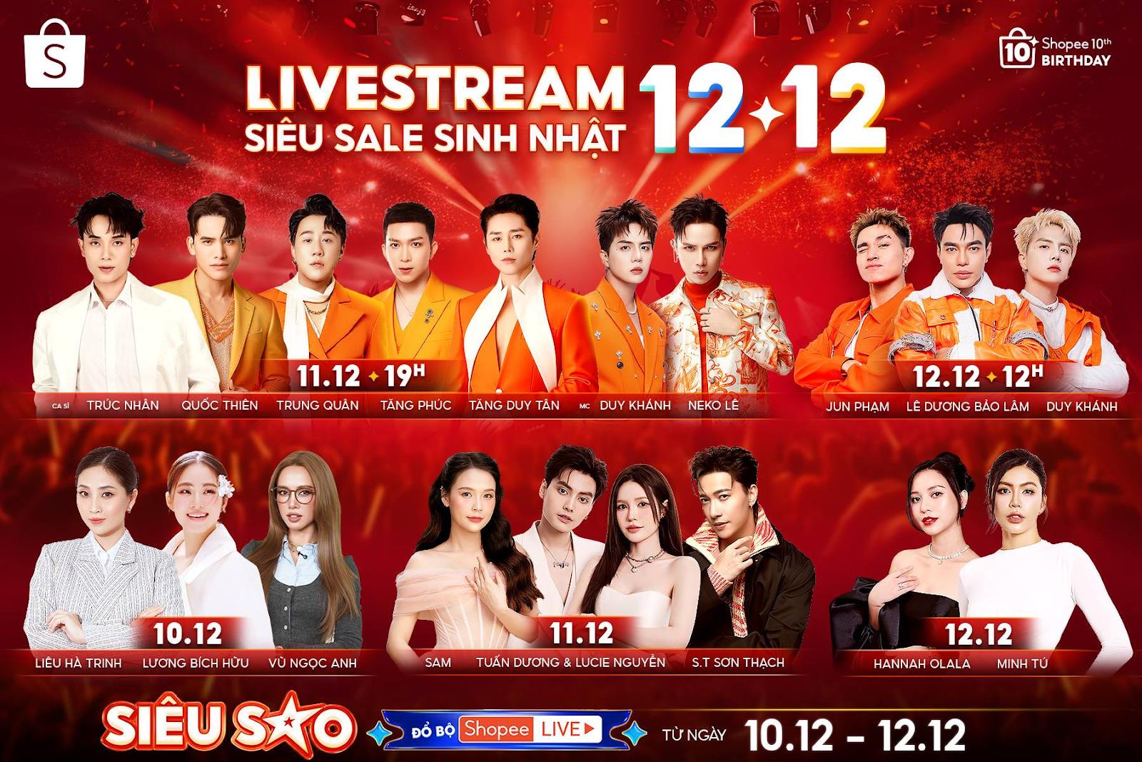 Shopee khởi động “12.12 Siêu Sale Sinh Nhật” với loạt chương trình mua sắm giải trí hoành tráng- Ảnh 3. Shopee khởi động “12.12 Siêu Sale Sinh Nhật” với loạt chương trình mua sắm giải trí hoành tráng- Ảnh 3.