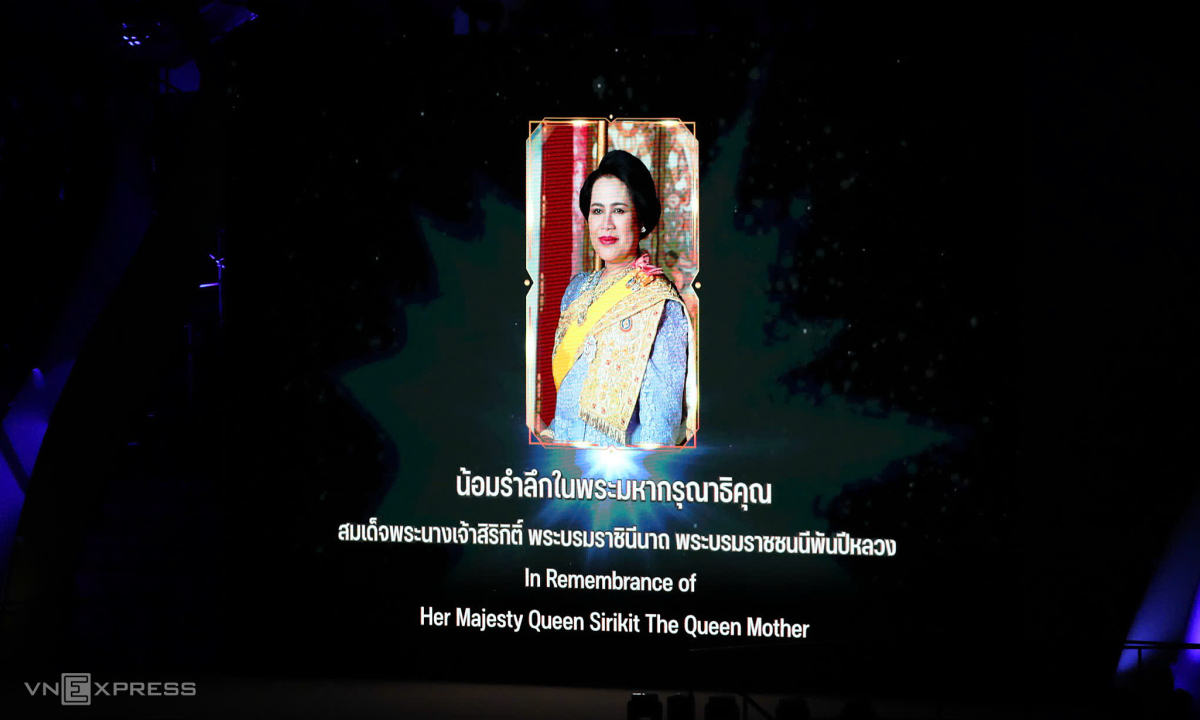 Nghi thức tưởng niệm Vương hậu Sirikit. Ảnh: Đức Đồng