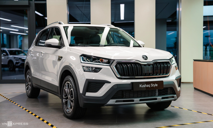 Skoda Kushaq xuất xưởng tại nhà máy ôtô Thành Công Việt Hưng, Quảng Ninh ngày 28/6. Ảnh: Minh Quân