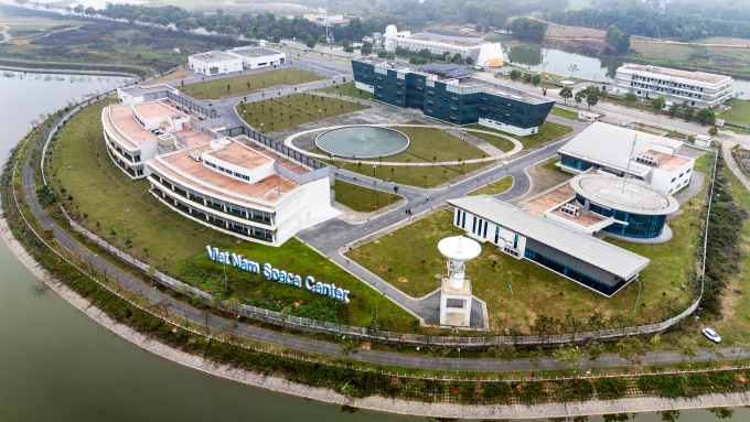 Trung tâm Vũ trụ Việt Nam tại Khu Công nghệ cao Hòa Lạc - Hà Nội. Ảnh: Giang Huy