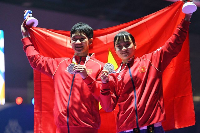 Diễn biến Việt Nam thi đấu SEA Games 33 hôm nay 10/12: Việt Nam có 2 huy chương vàng - Ảnh 5. Diễn biến Việt Nam thi đấu SEA Games 33 hôm nay 10/12: Việt Nam có 2 huy chương vàng - Ảnh 5.