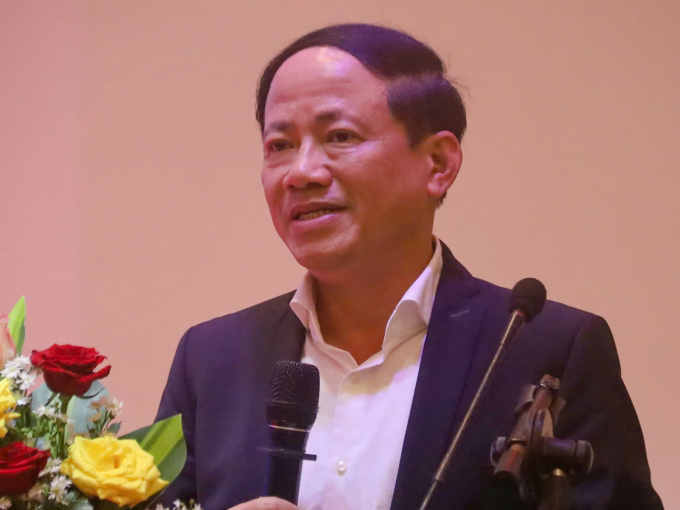 Ông Phạm Anh Tuấn, Chủ tịch UBND tỉnh Gia Lai phát biểu tại hội nghị. Ảnh: Trần Hóa