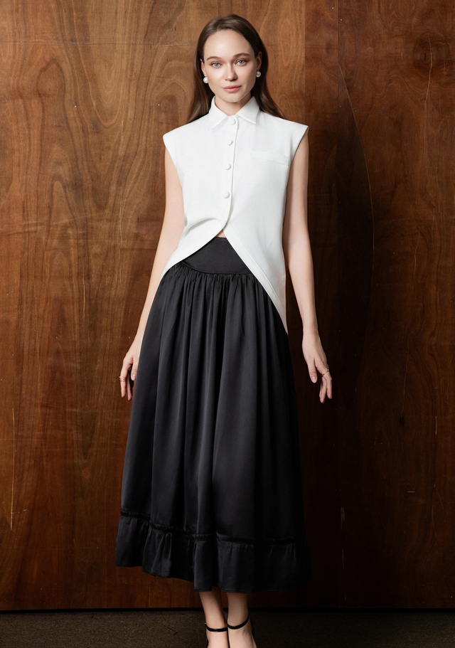 Công thức phối đồ sang trọng, đẹp mắt chỉ với hai tông màu đen trắng 6 Công thức phối đồ sang trọng, đẹp mắt chỉ với hai gam màu đen trắng - Ảnh 9.