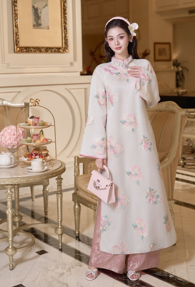 5 gam màu áo dài không thể thiếu mùa tết 2026 - Ảnh 13.