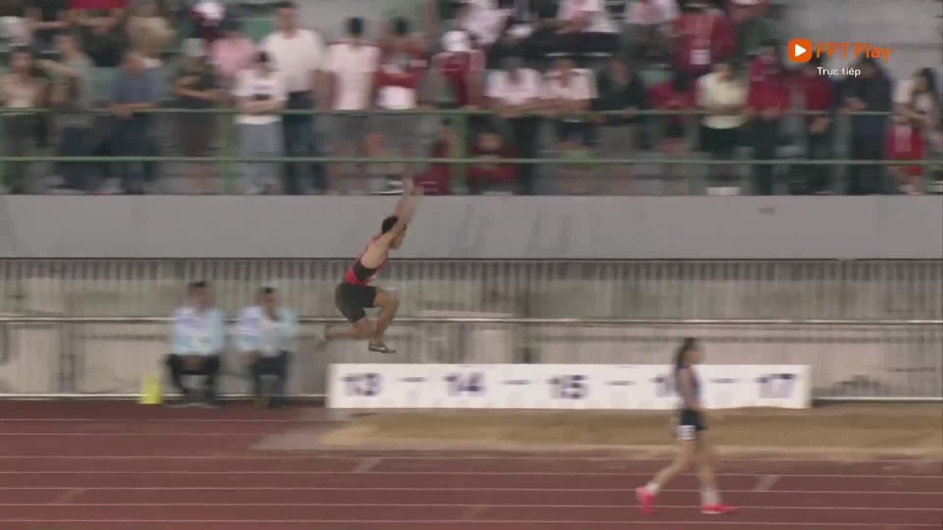 Điền kinh: Hồ Trọng Mạnh Hùng đoạt HC vàng nhảy 3 bước