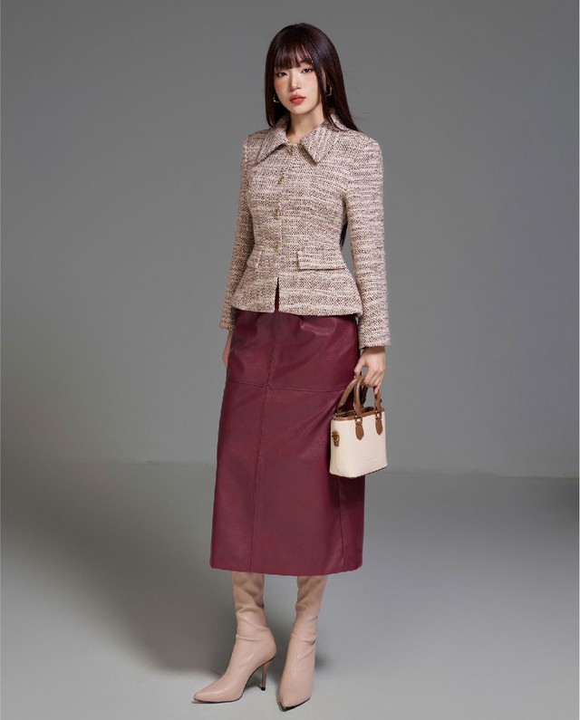 Muôn kiểu lên đồ để tỏa sáng cùng chân váy da cá tính - Ảnh 7.