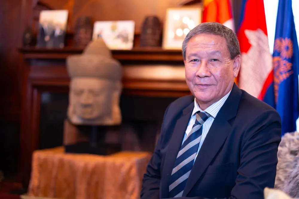Ông Keo Chhea - Đại diện thường trực của Campuchia tại Liên Hợp Quốc ở New York. Ảnh: The Washington Diplomat Campuchia và Thái Lancam