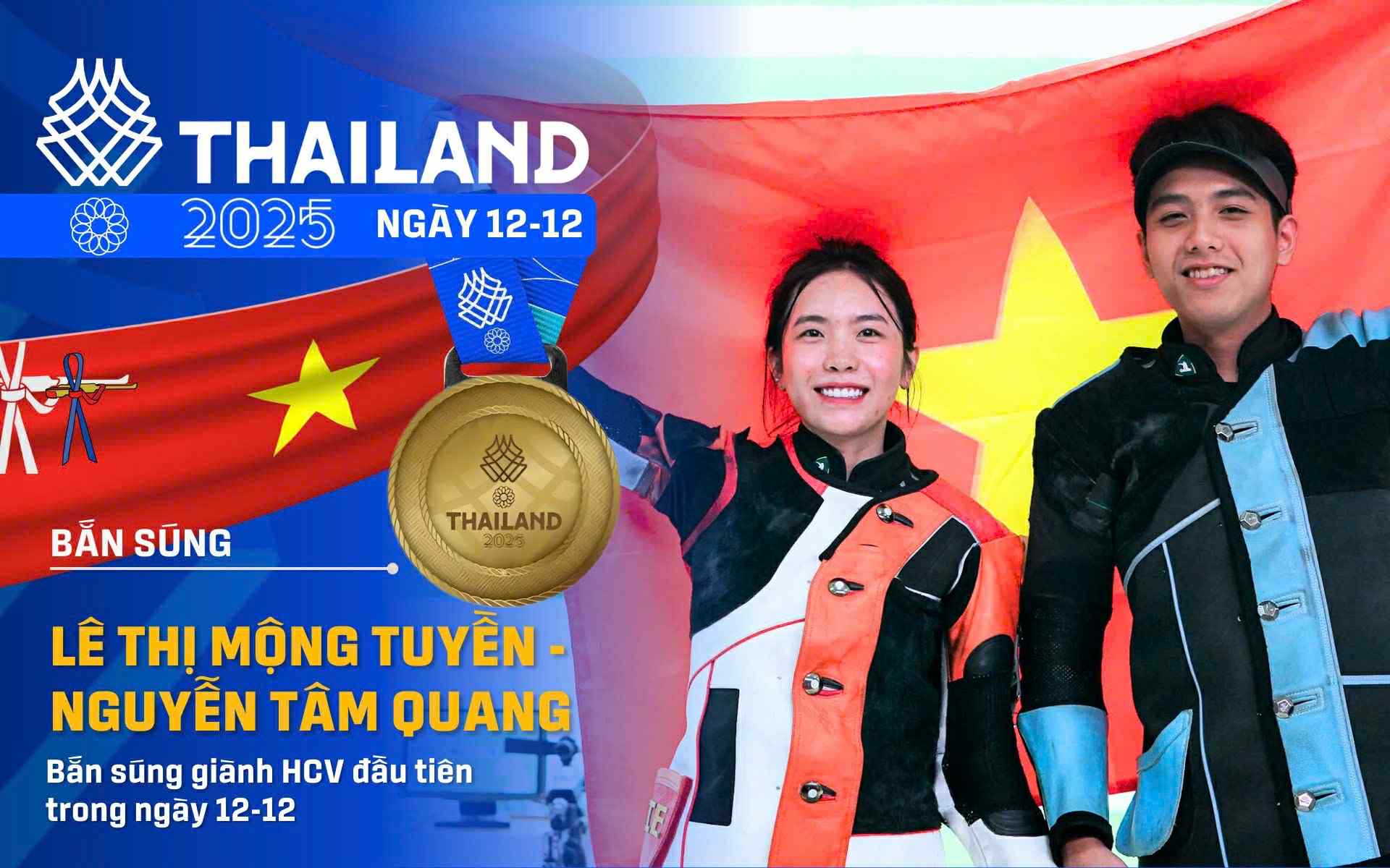 SEA Games 33 ngày 12-12: Bắn súng giành HCV đầu tiên trong ngày 6 sea games 33 - Ảnh 6.