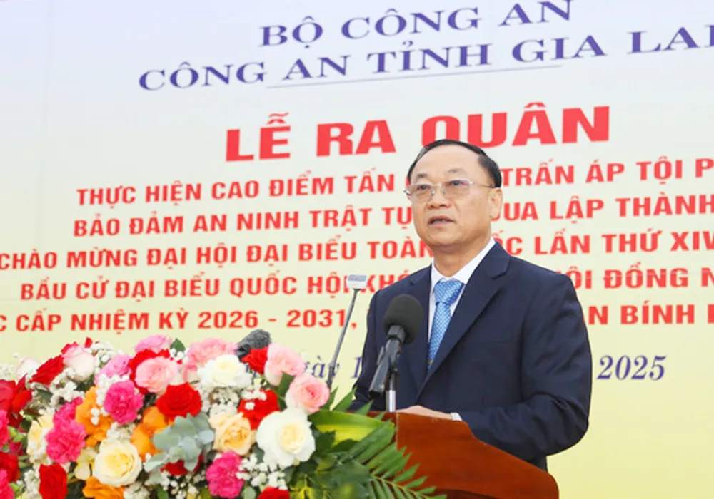 Ông Thái Đại Ngọc, Bí thư Tỉnh ủy Gia Lai. Cong-an-tinh-Gia-Lai-phat-dong-le-ra-quan-tran-ap-toi-pham-11.jpg