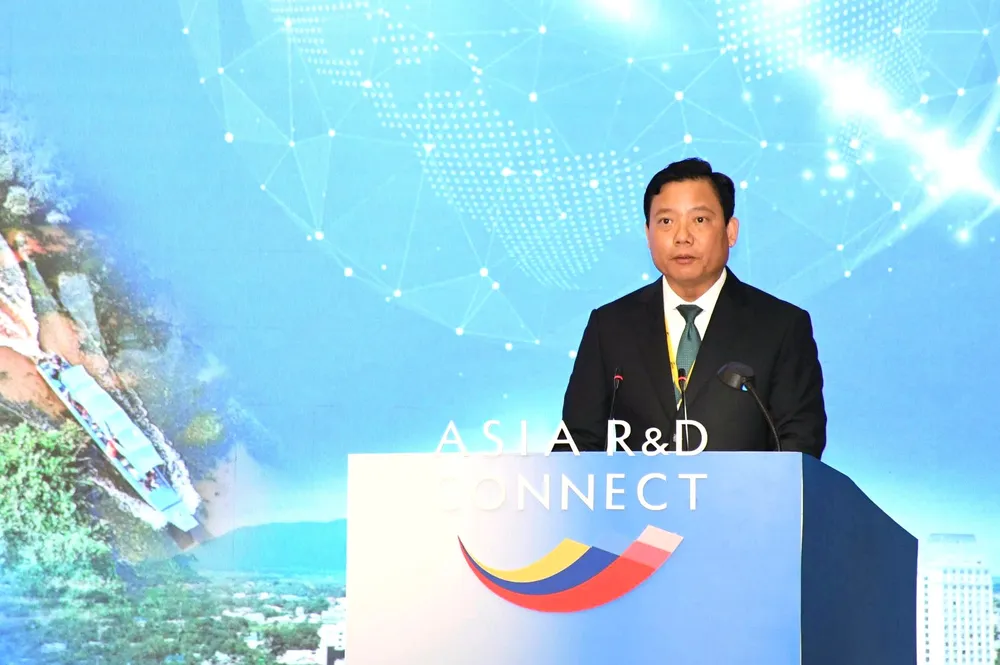 Ông Phạm Tấn Hòa, Phó Chủ tịch UBND tỉnh Tây Ninh, phát biểu khai mạc. Ảnh: HUỲNH DU 1000086446.jpg