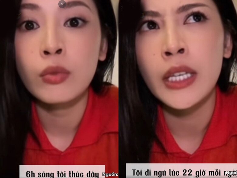 Trong một lần livestream, Chi Pu tiết lộ cô có thói quen thức dậy lúc 6h sáng và đi ngủ lúc 10 giờ tối.