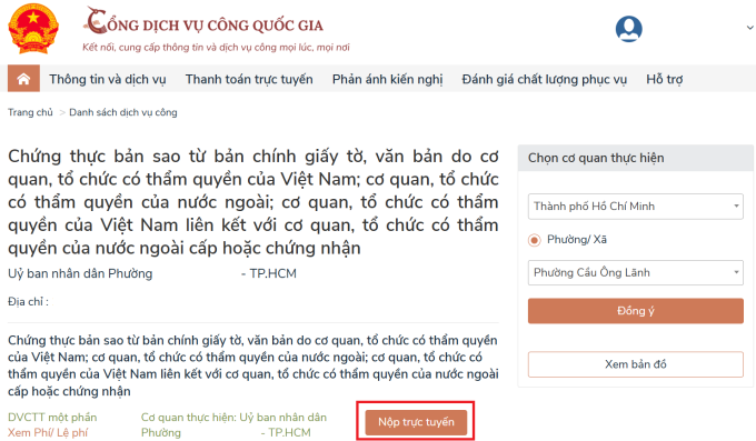 Cách tự làm online sao y chứng thực bản chính căn cước công dân - 2