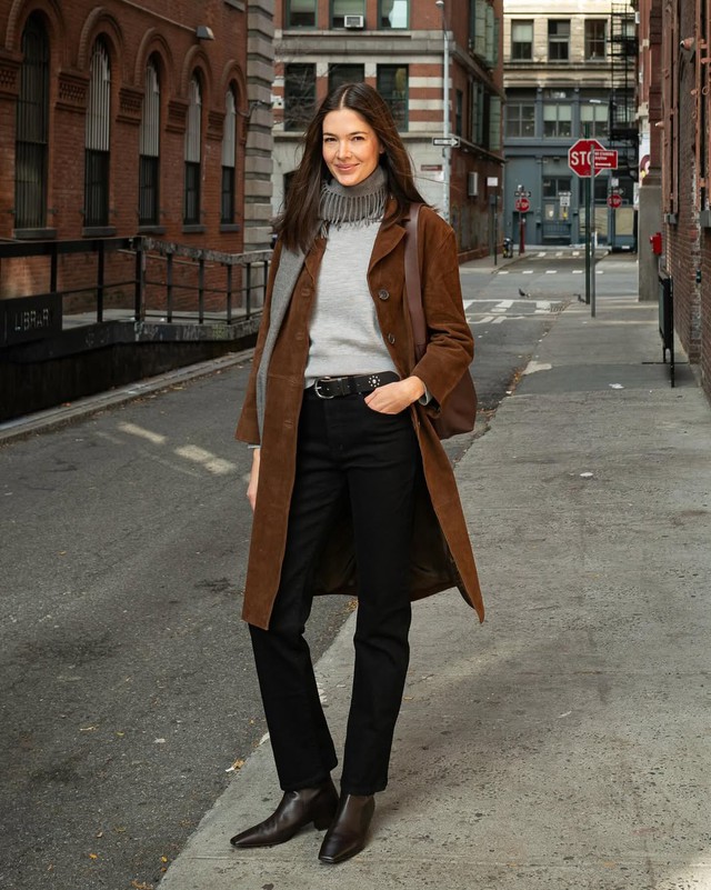 Sắm áo khoác dáng dài, nàng có thêm ngàn cảm hứng phối đồ đông- Ảnh 6. Sắm áo khoác dáng dài, nàng có thêm ngàn cảm hứng phối đồ đông- Ảnh 6.