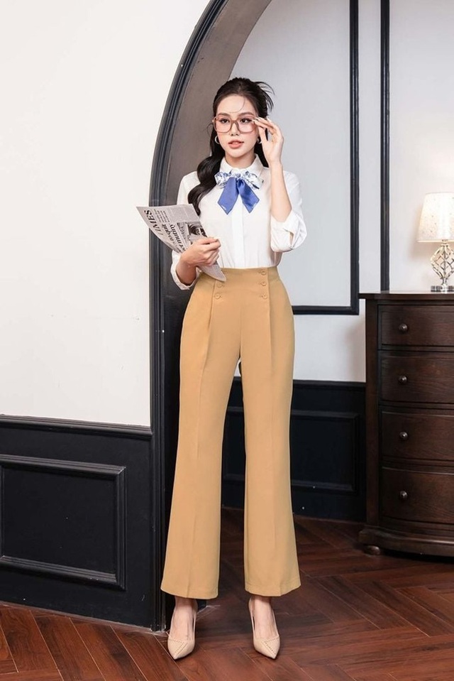 Định hình dáng chuẩn, giúp nàng 'ăn gian' chiều cao với quần ống loe- Ảnh 8. Định hình dáng chuẩn, giúp nàng 'ăn gian' chiều cao với quần ống loe- Ảnh 8.