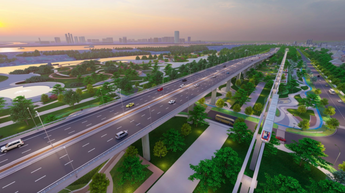 Phối cảnh Đại lộ sông Hồng được liên danh nhà đầu tư đưa ra hồi tháng 11.