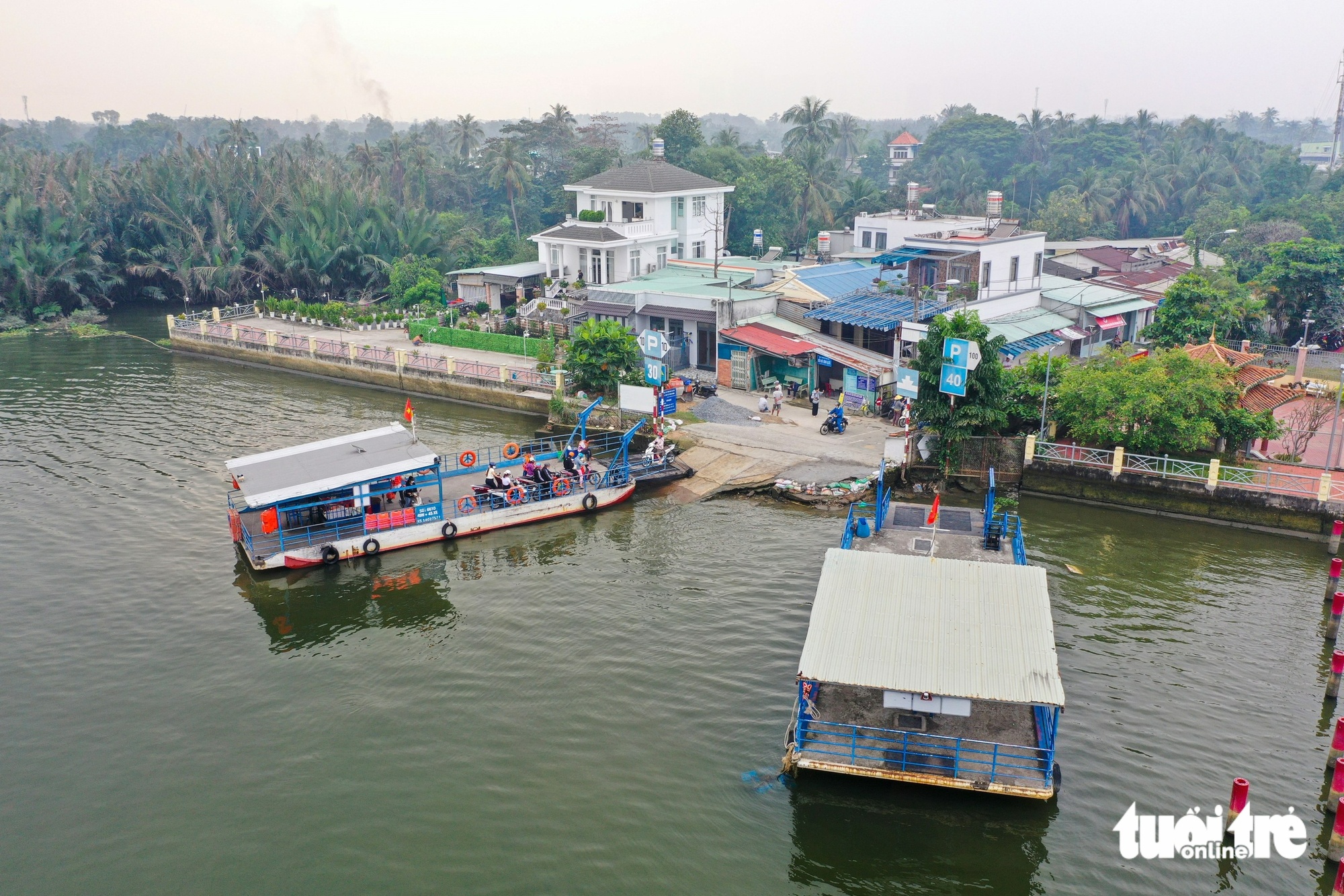 Phà Bình Quới chạy lại, người dân 'thở phào' vì né được điểm kẹt xe 10 phà bình quới - Ảnh 10.