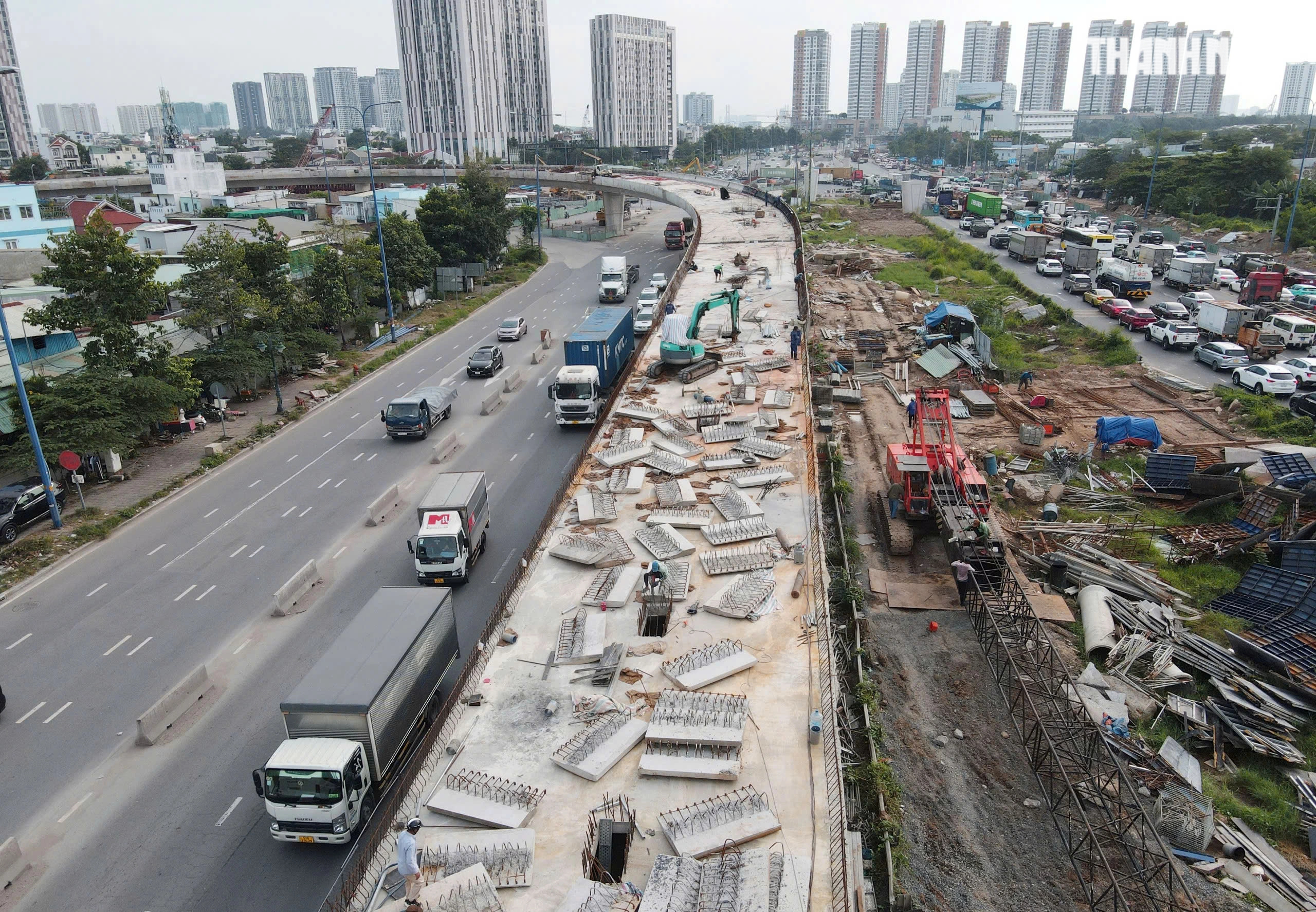 Hiện trạng nút giao hiện đại nhất TP.HCM dự kiến về đích năm 2026 4 Cận cảnh nút giao hiện đại nhất TP.HCM dự kiến về đích năm 2026 - Ảnh 4.