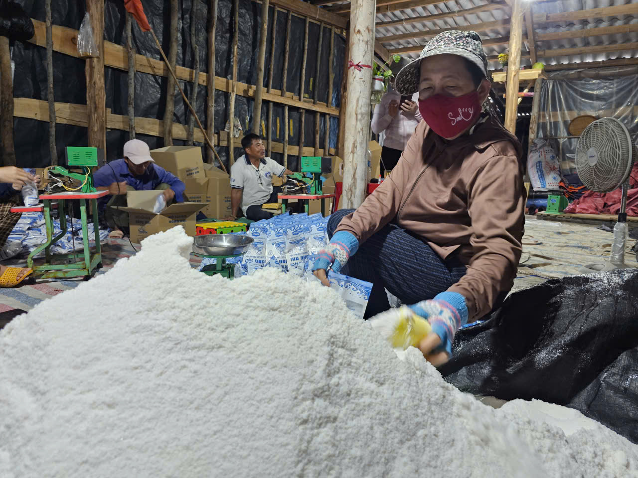 Gian nan nghề muối sau bão lũ - Ảnh 2. Gian nan nghề muối sau bão lũ - Ảnh 2.