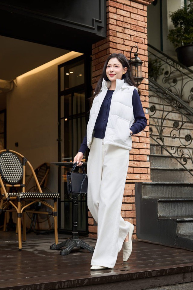 Áo khoác gile phao vừa ấm áp vừa nâng tầm phong cách cho mùa lạnh- Ảnh 6. Áo khoác gile phao vừa ấm áp vừa nâng tầm phong cách cho mùa lạnh- Ảnh 6.