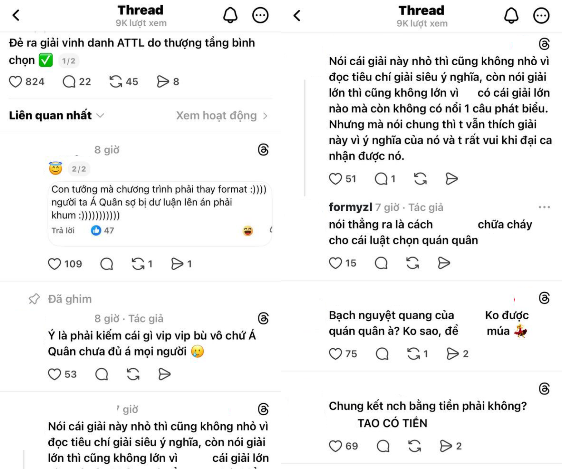 Bùng nổ phản ứng về giải thưởng Anh Trai Tương Lai: BTC trao để “an ủi” Á quân buitruonglinh đấy à?- Ảnh 9. Bùng nổ phản ứng về giải thưởng Anh Trai Tương Lai: BTC trao để “an ủi” Á quân buitruonglinh đấy à?- Ảnh 9.